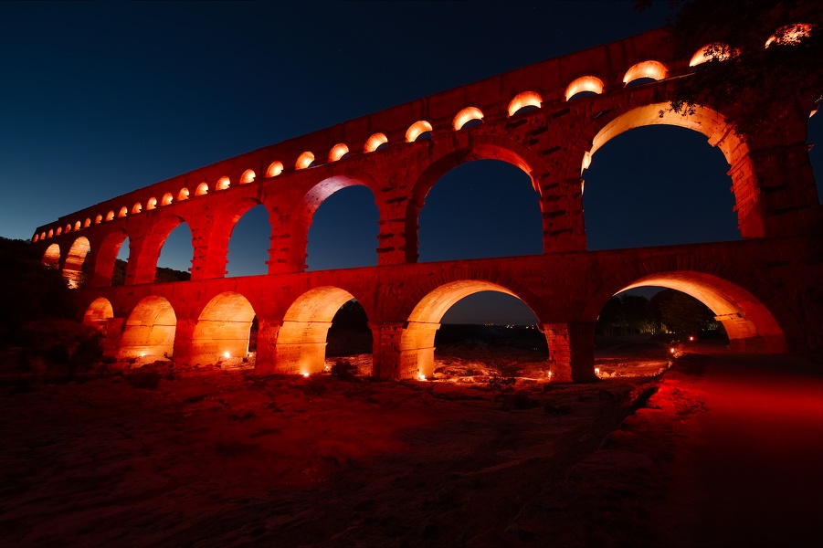 Pont du Gard de nuit-09